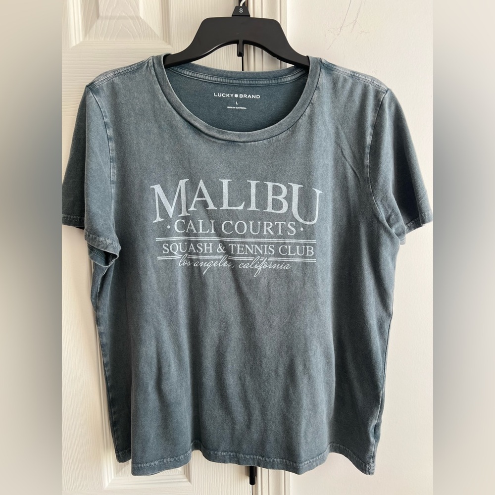 Lucky Brand Slate Blue 'Malibu Graphic Tee- L